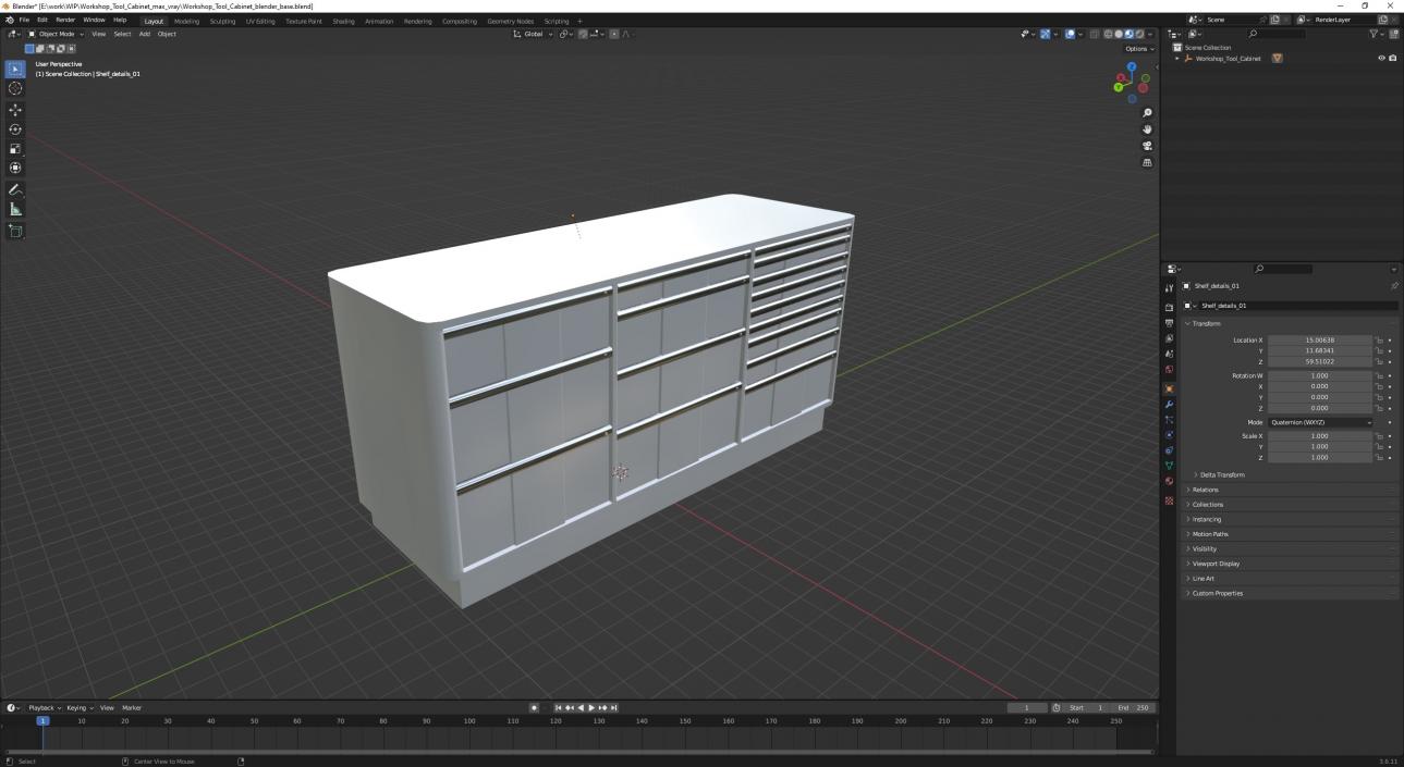 3D Workshop Tool Cabinet