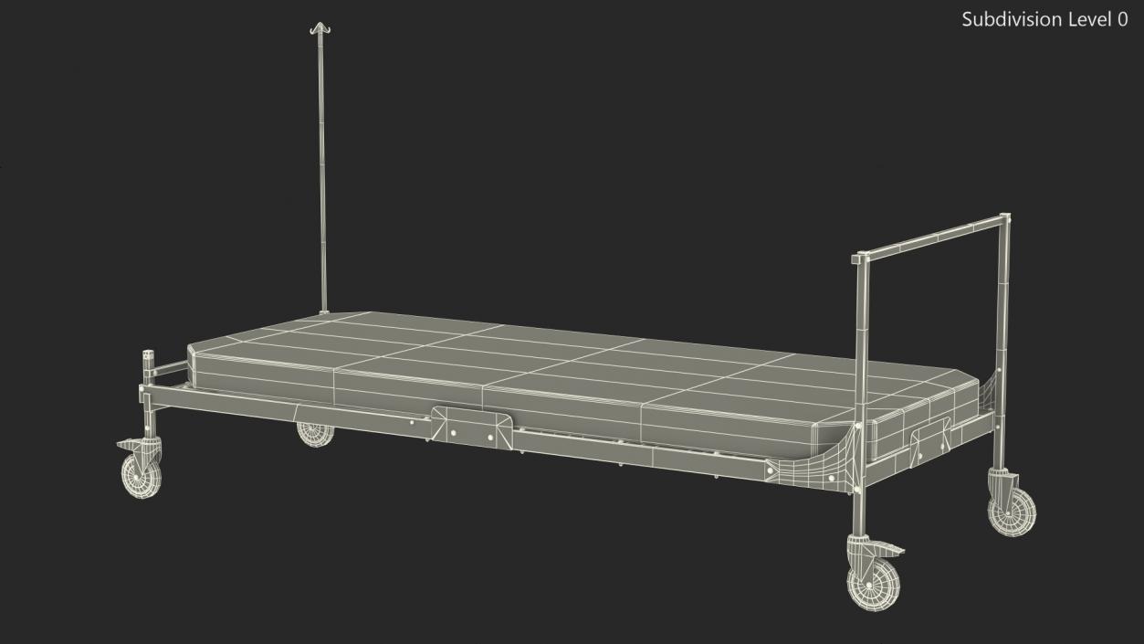 3D Stryker Emergency Relief Bed Flat model