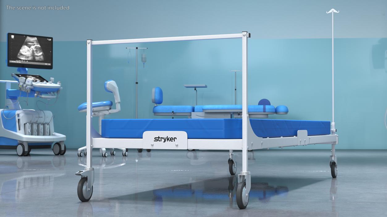 3D Stryker Emergency Relief Bed Flat model