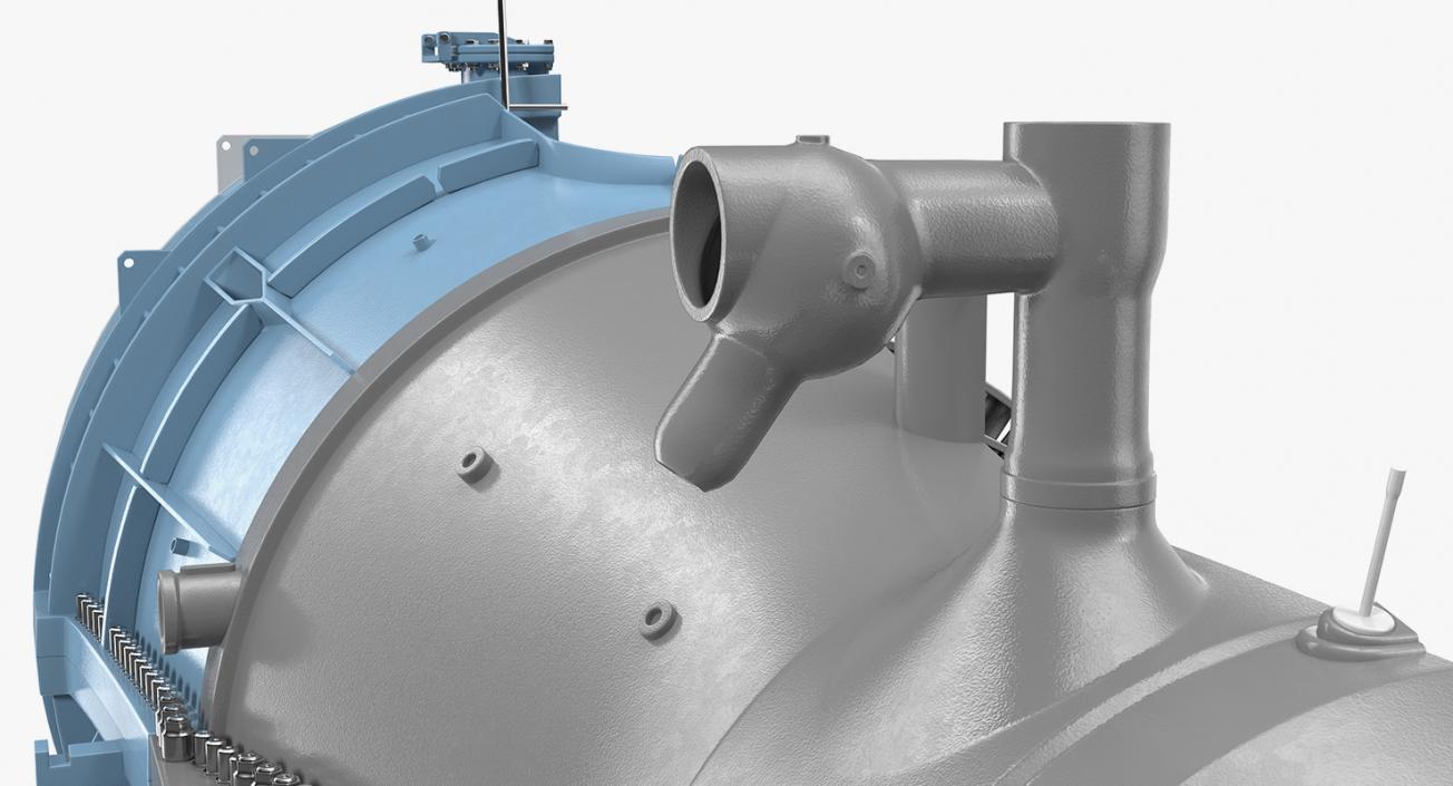 3D model Cross Section of Steam Turbine