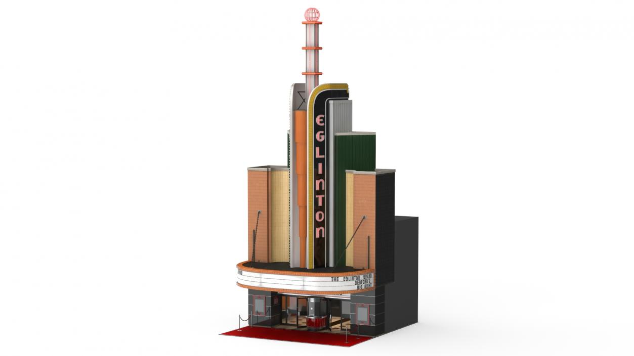 3D Theater Buildings Collection model