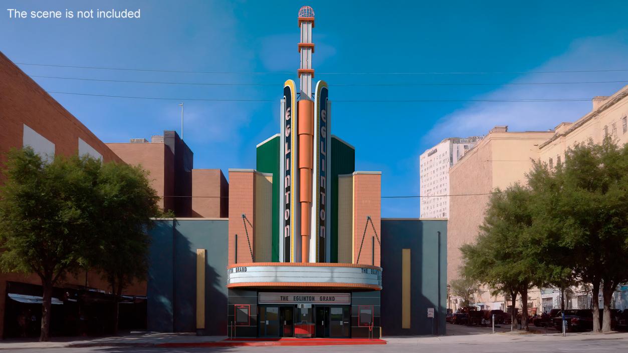 3D Theater Buildings Collection model