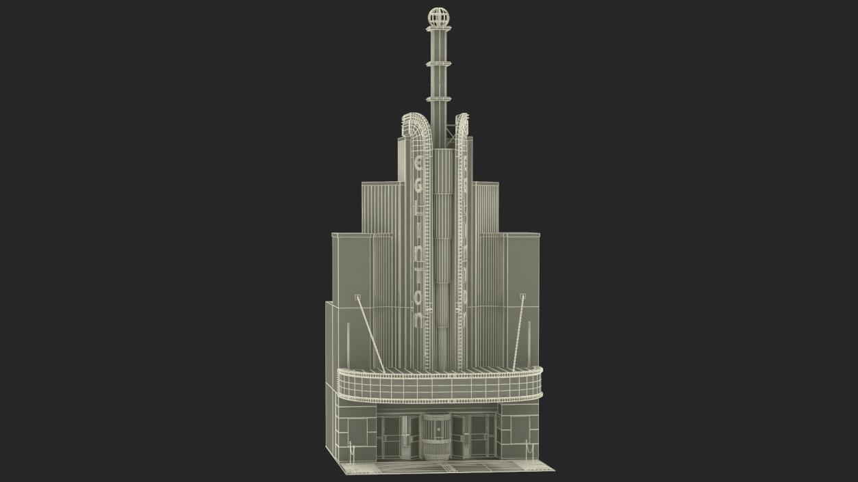 3D Theater Buildings Collection model