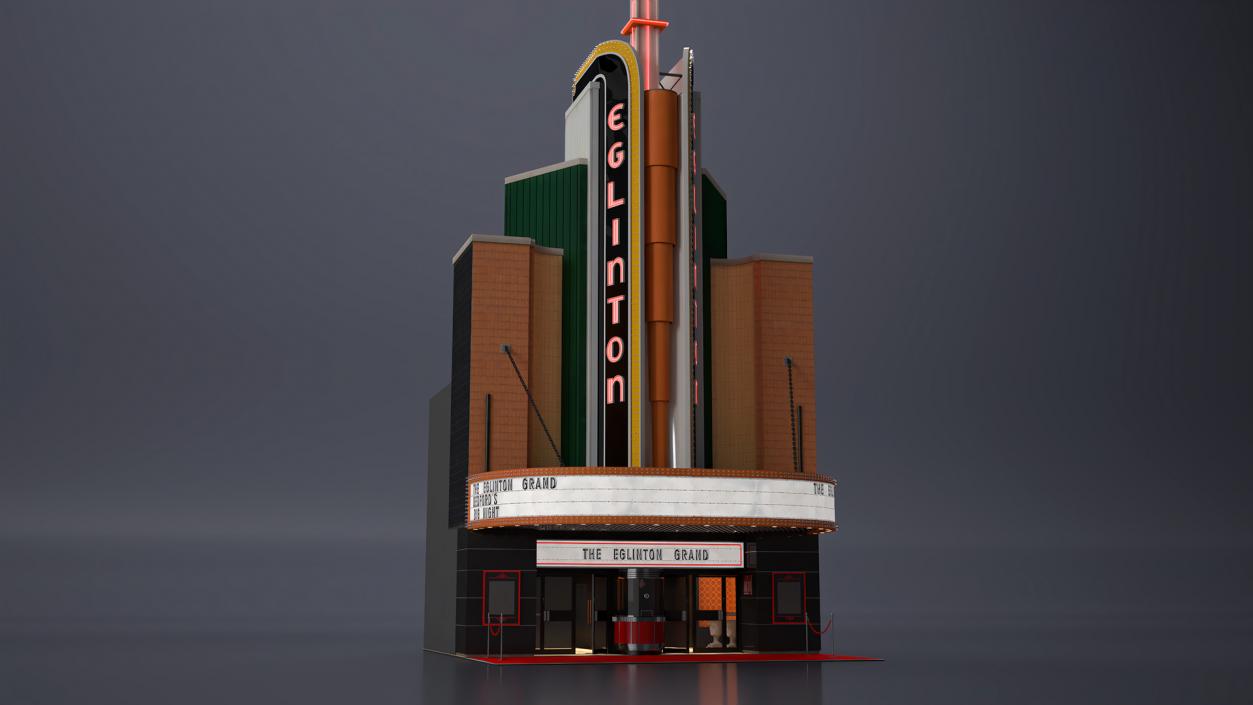 3D Theater Buildings Collection model