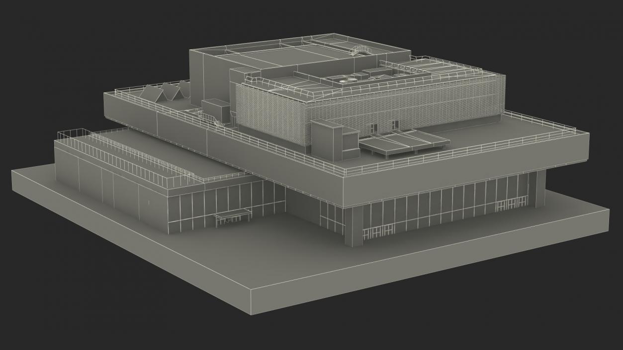 3D Theater Buildings Collection model