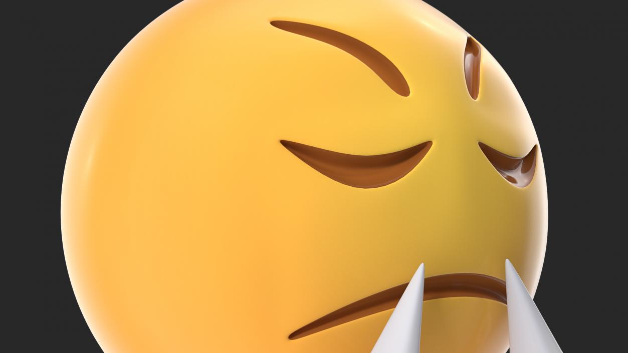 3D Emoji Angry Faces Collection model