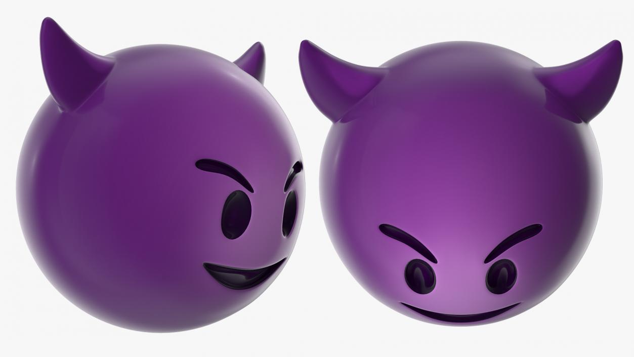 3D Emoji Angry Faces Collection model