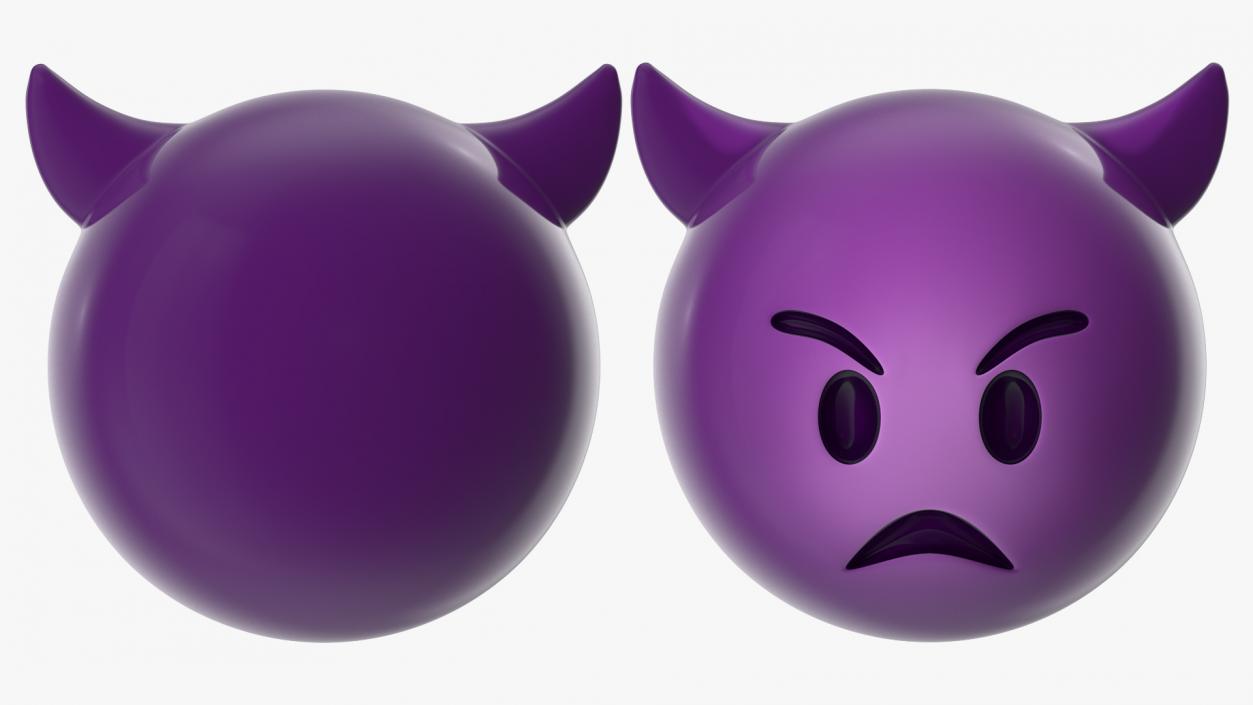 3D Emoji Angry Faces Collection model