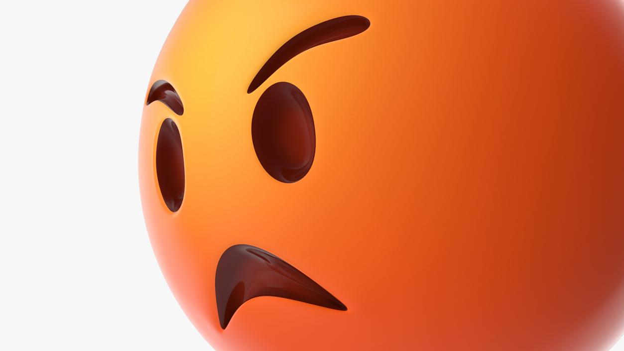 3D Emoji Angry Faces Collection model