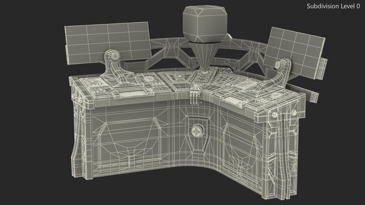 Sci Fi Corner Control Panel 3D