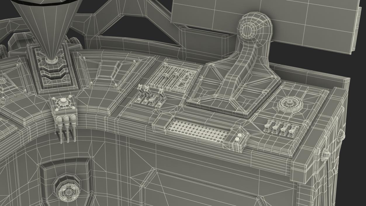 Sci Fi Corner Control Panel 3D