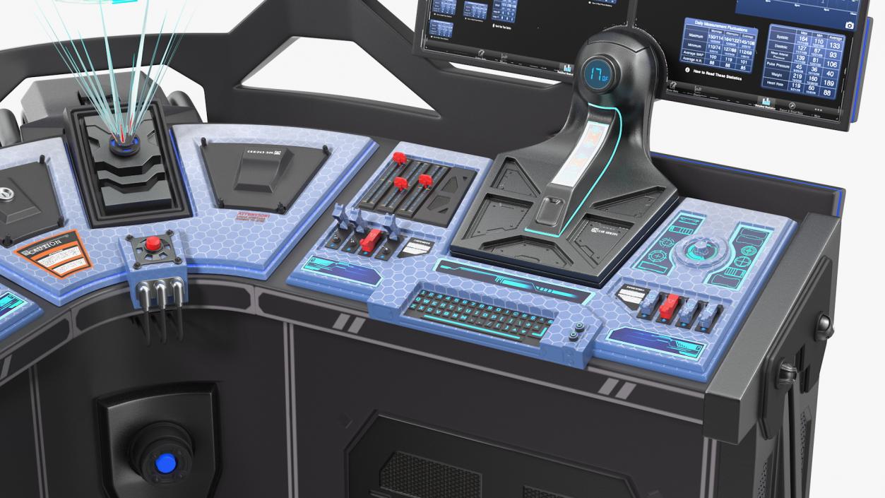 Sci Fi Corner Control Panel 3D