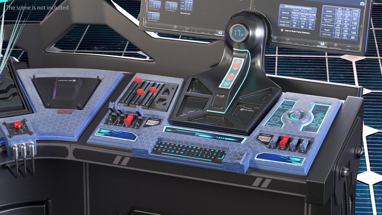 Sci Fi Corner Control Panel 3D