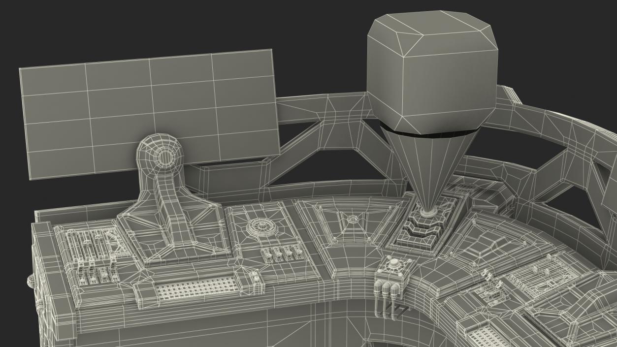 Sci Fi Corner Control Panel 3D