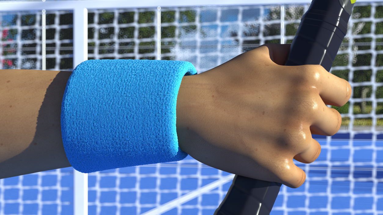 3D model Sport Wristband Blue