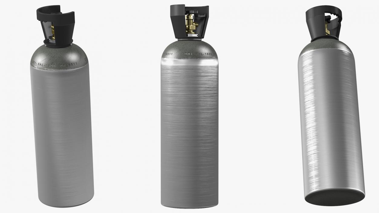 3D Aluminum Co2 Tank Set