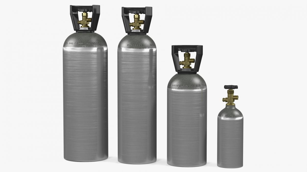 3D Aluminum Co2 Tank Set