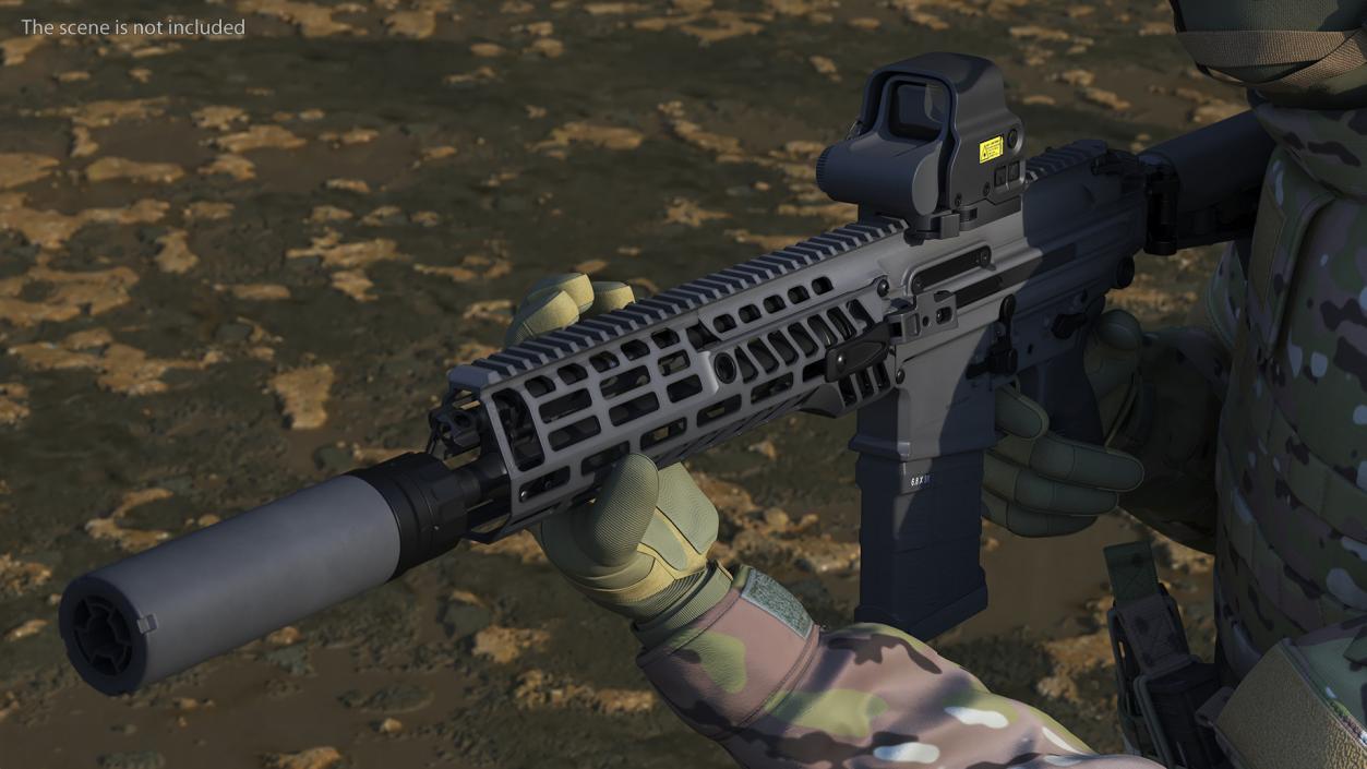 3D Suppressor for Assault Rifle model