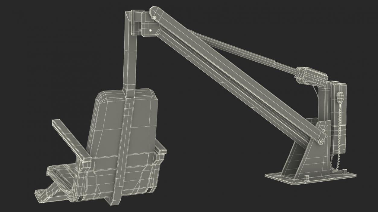 3D model Pool Lift Rigged for Maya