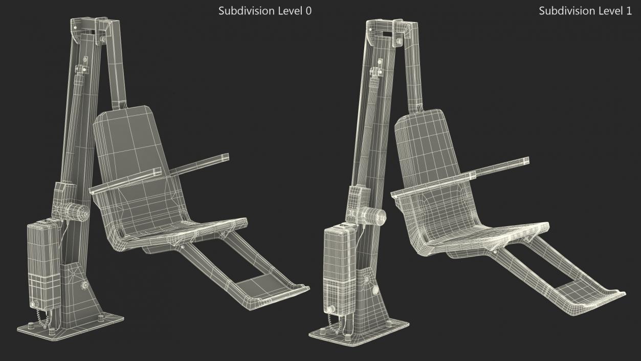 3D model Pool Lift Rigged for Cinema 4D