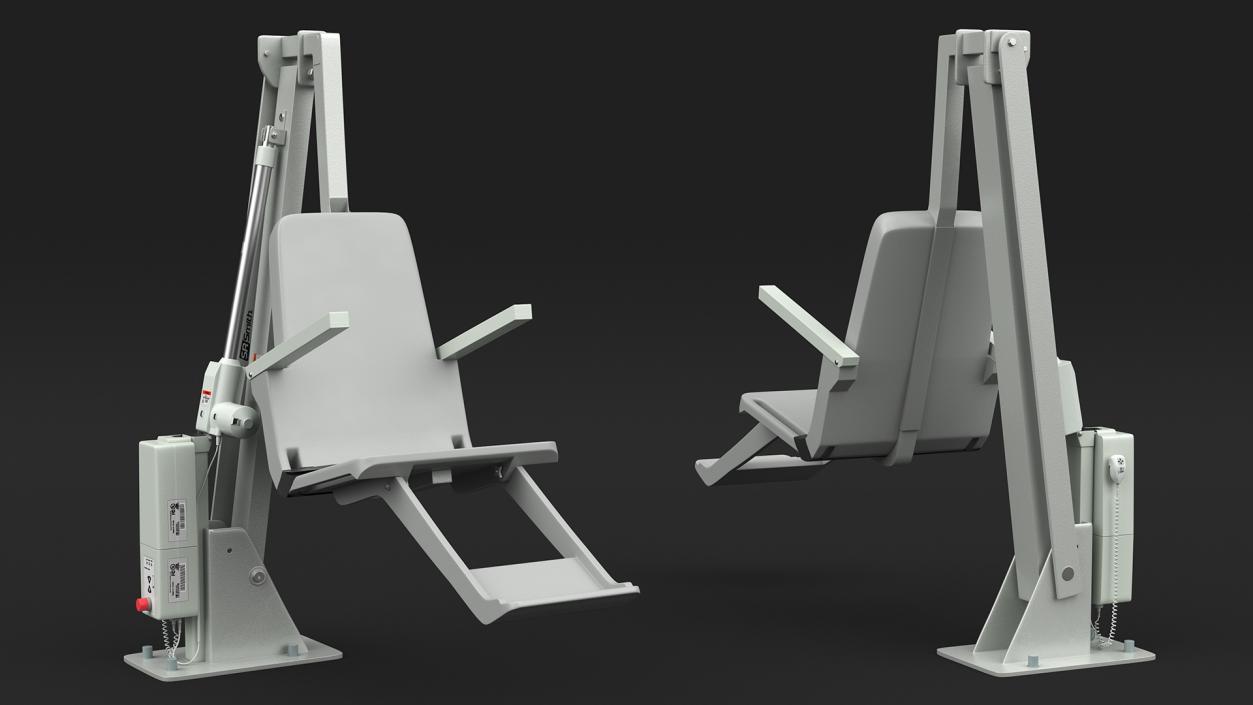 3D model Pool Lift Rigged for Cinema 4D