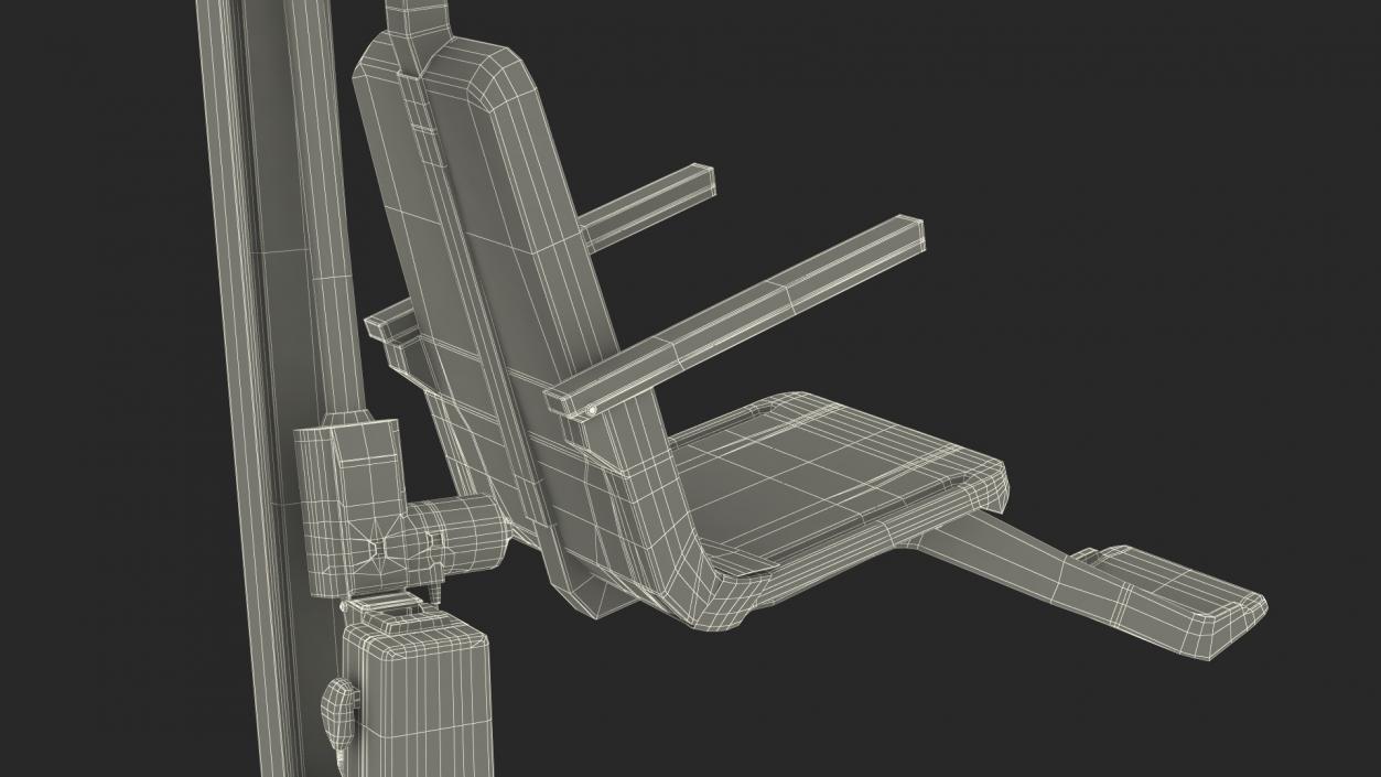 3D model Pool Lift Rigged for Cinema 4D