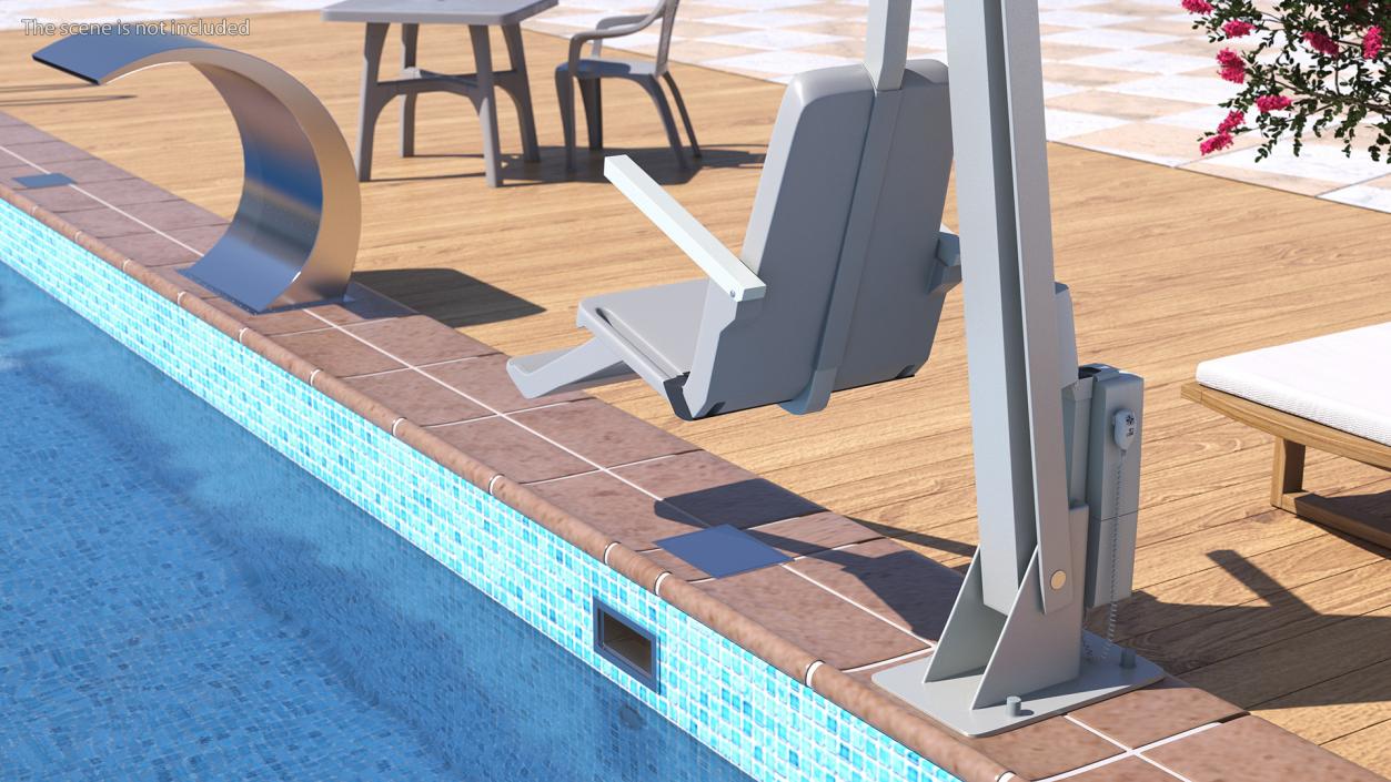 3D model Pool Lift Rigged for Cinema 4D