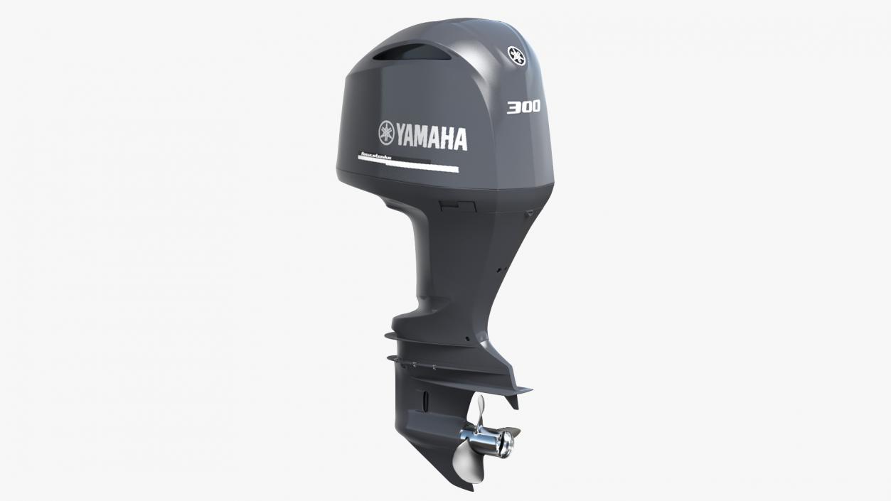 3D Yamaha 350 V8 Outboard Motor model