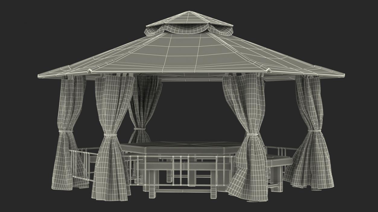 3D model Garden Fabric Gazebo