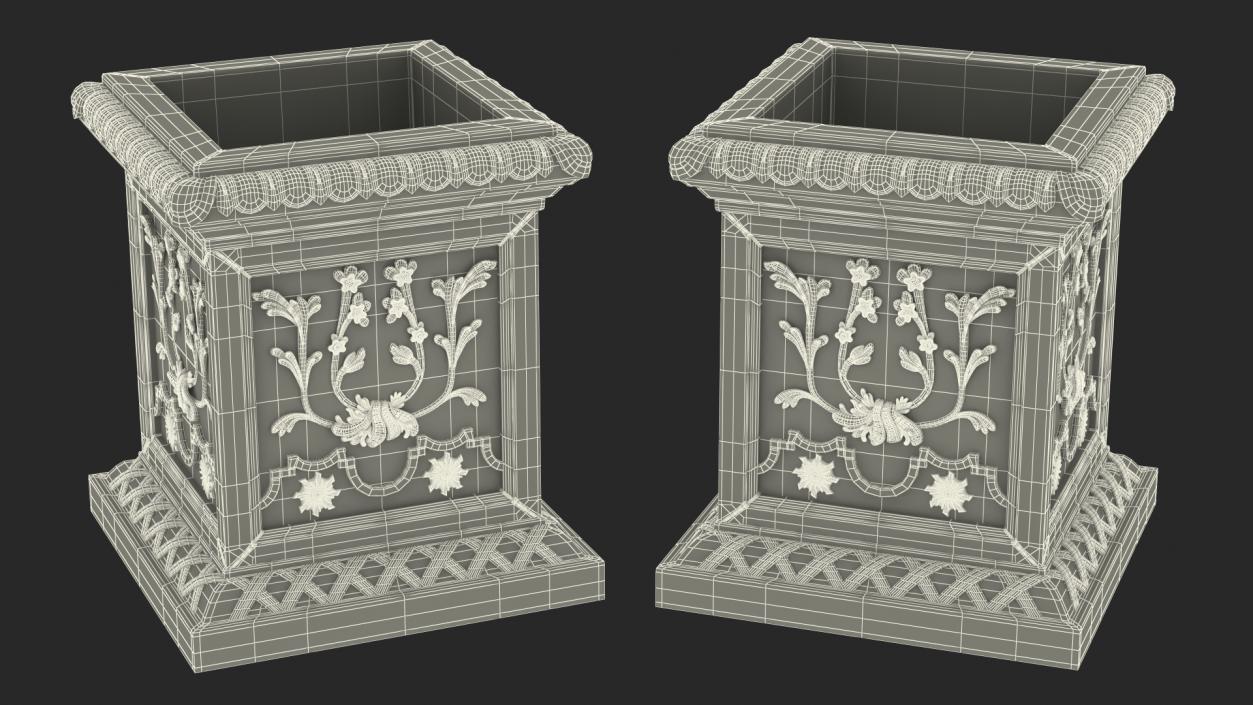 Provence Planter Box h50 3D model