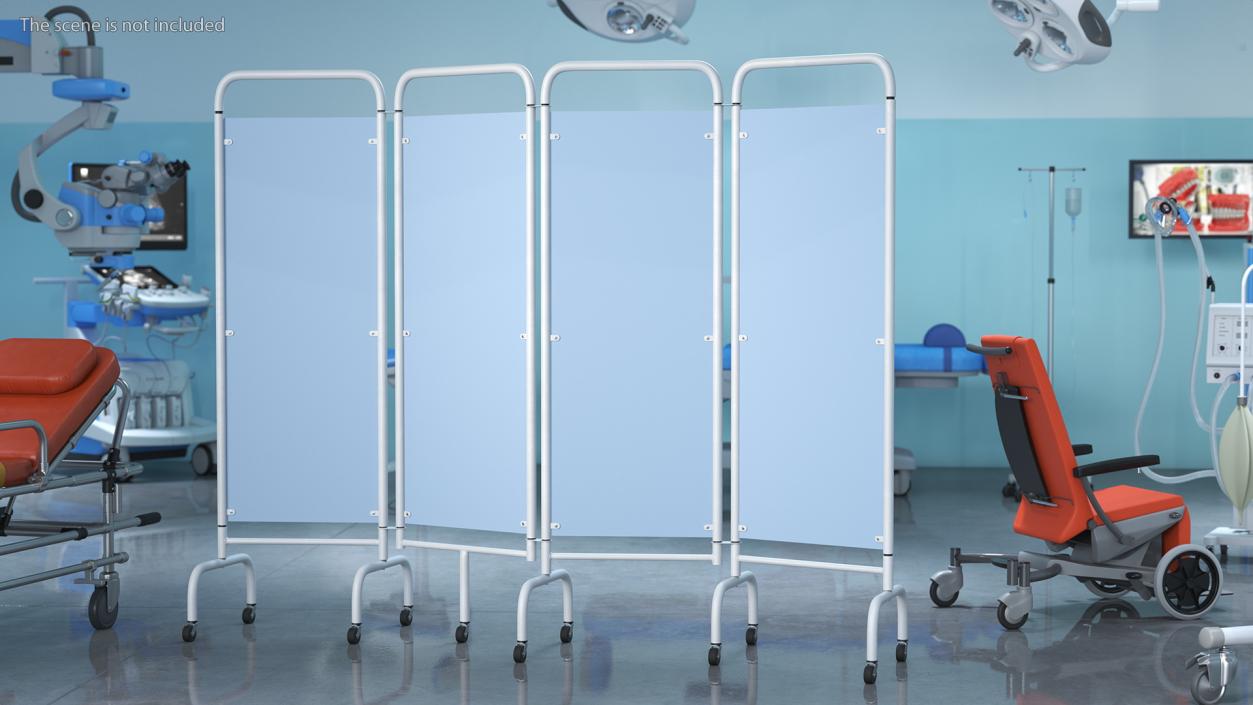 3D model Mobile Folding Hospital Ward Screen