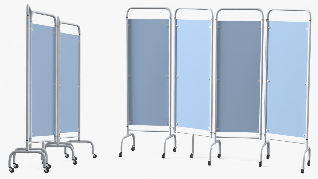 3D model Mobile Folding Hospital Ward Screen