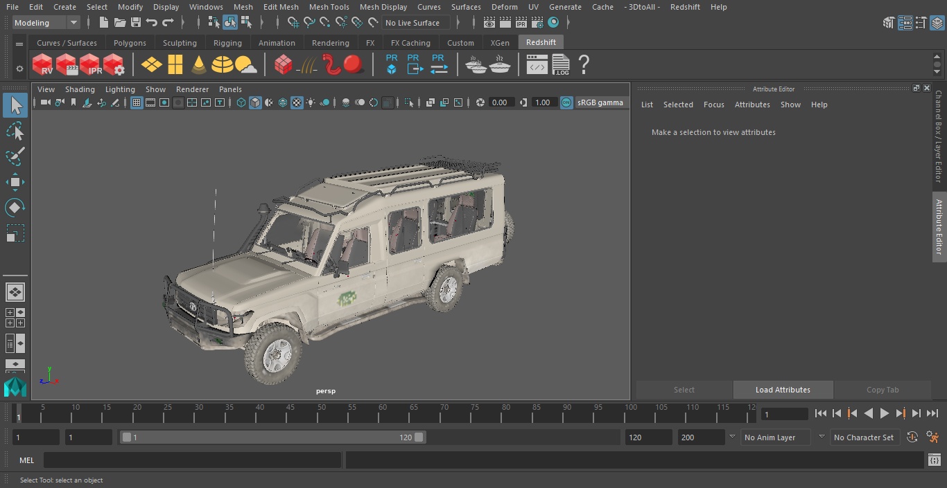 Toyota Land Cruiser Safari Beige 3D