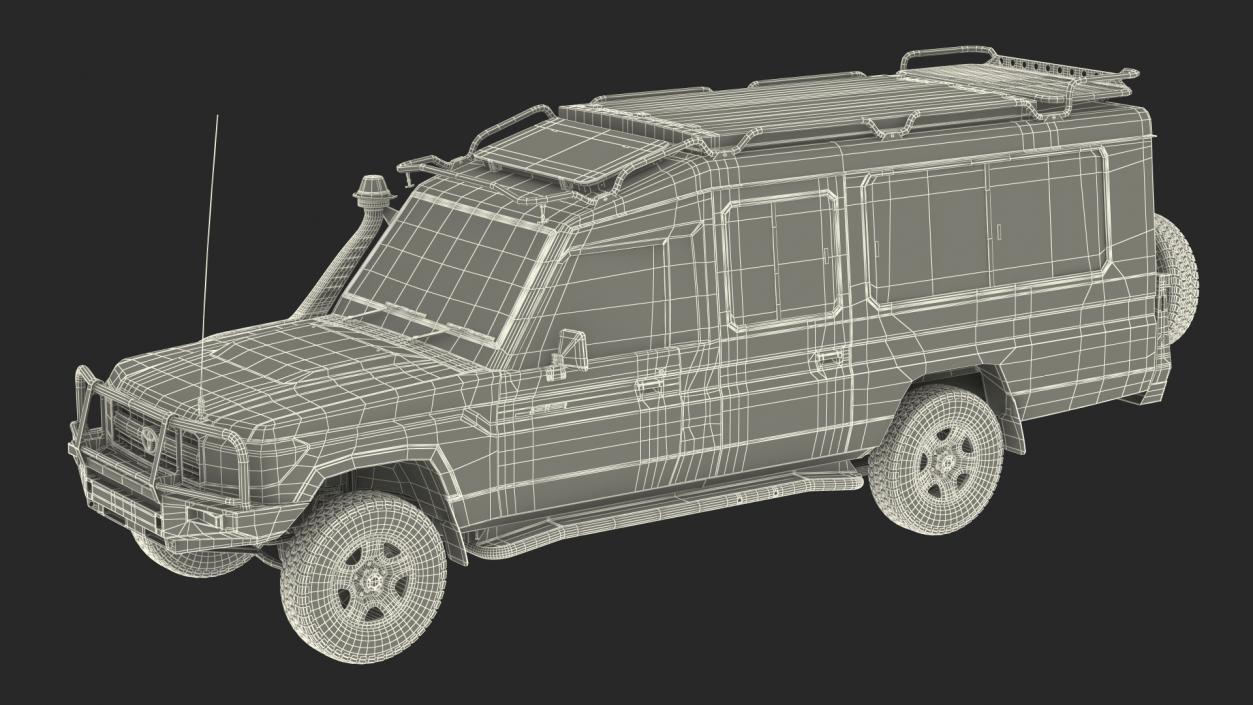 Toyota Land Cruiser Safari Beige 3D