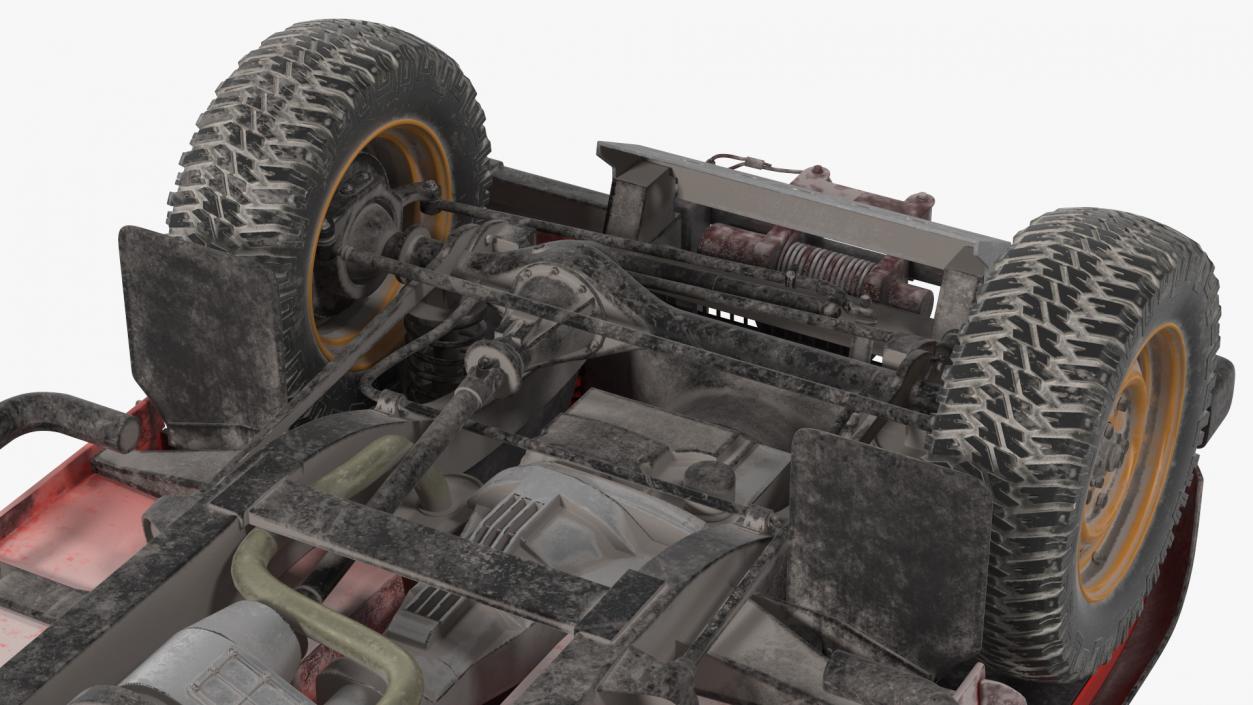 Dirty Off Road Car Exterior Only 3D