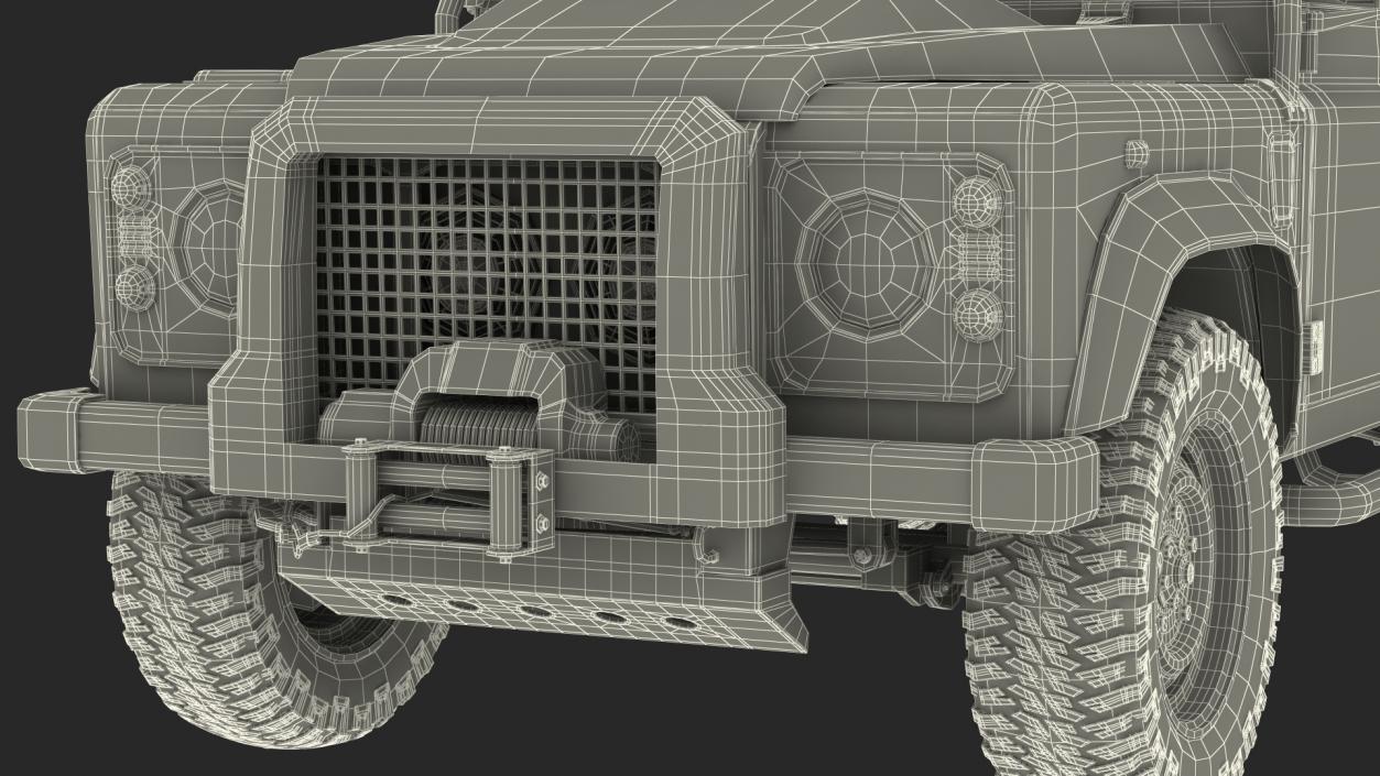 Dirty Off Road Car Exterior Only 3D