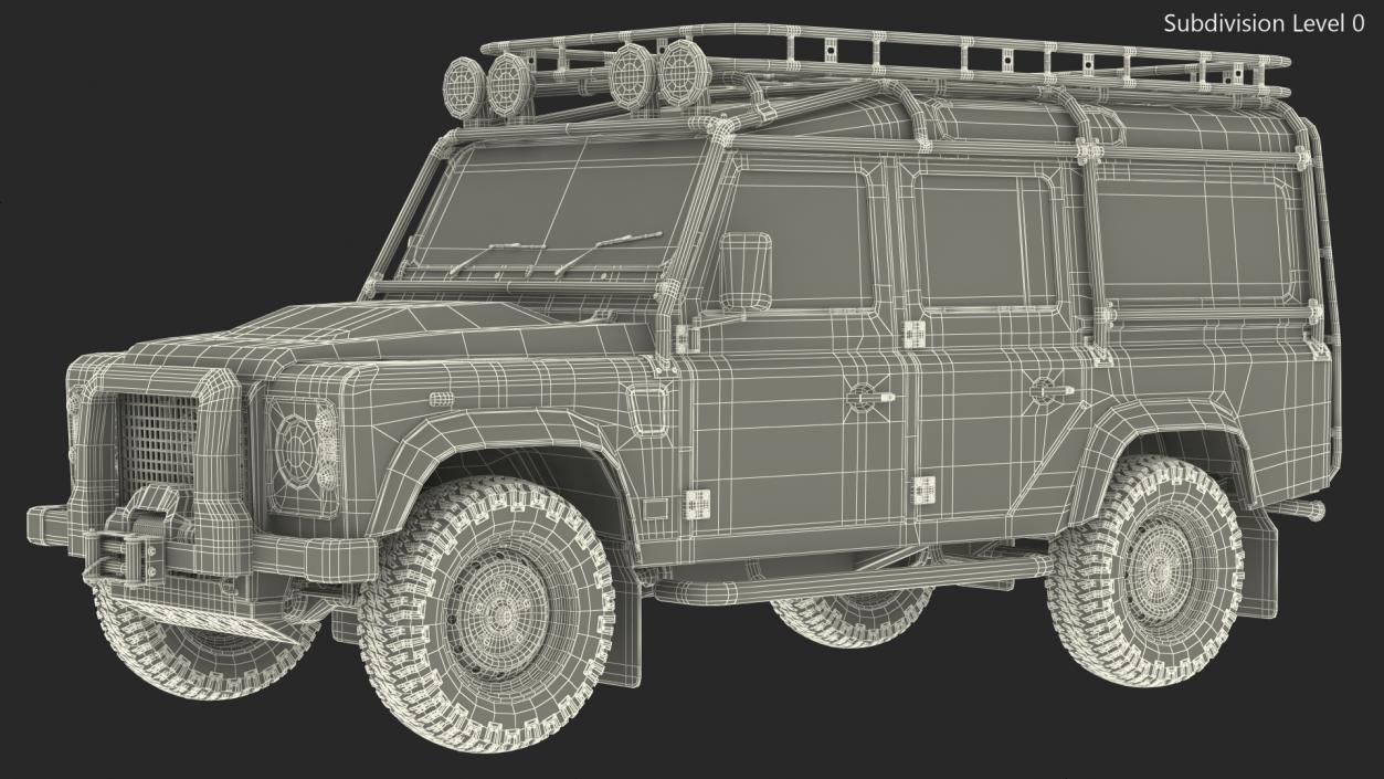 Dirty Off Road Car Exterior Only 3D