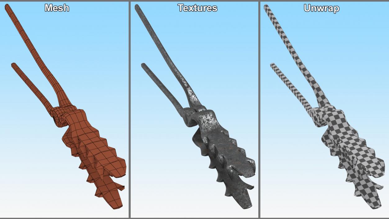 3D Crocodile Shears