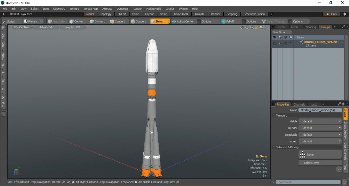 Orbital Launch Vehicle 3D