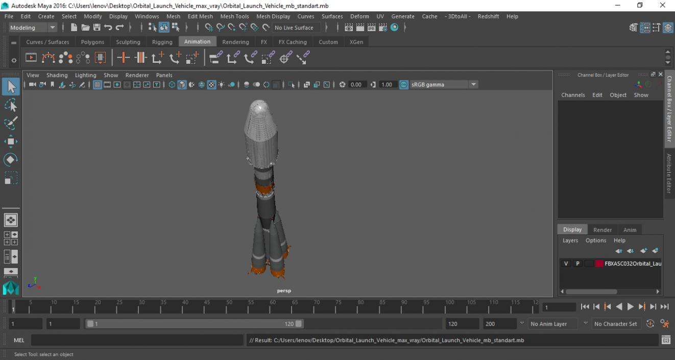 Orbital Launch Vehicle 3D