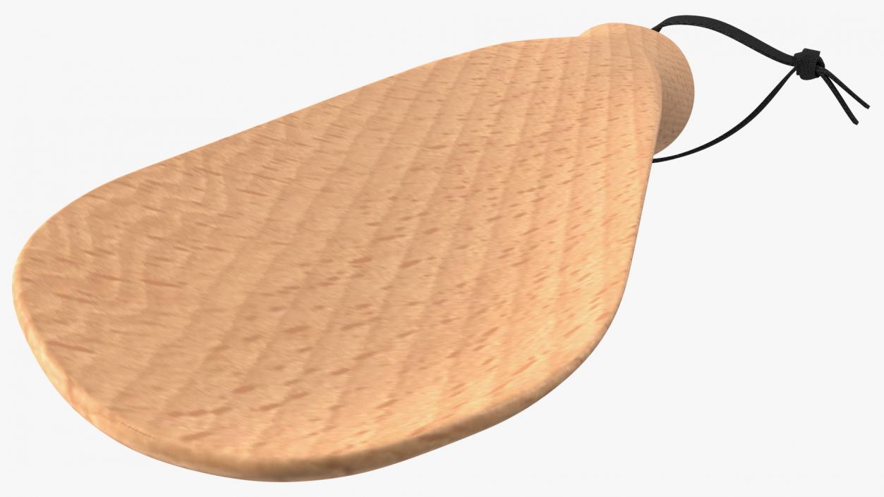 Small Wooden Shoe Horn 3D