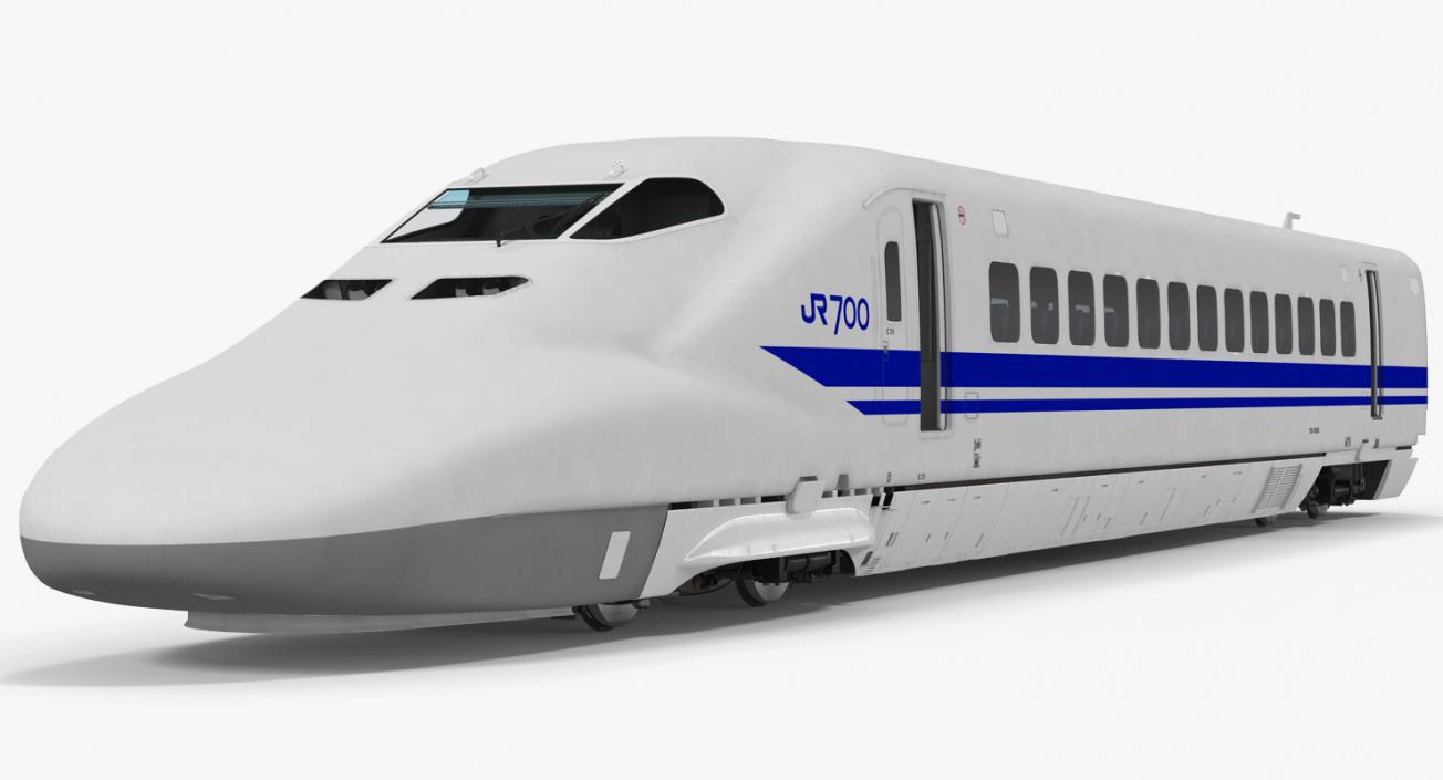 3D Bullet Train JR700 Locomotive Japan Railways Rigged