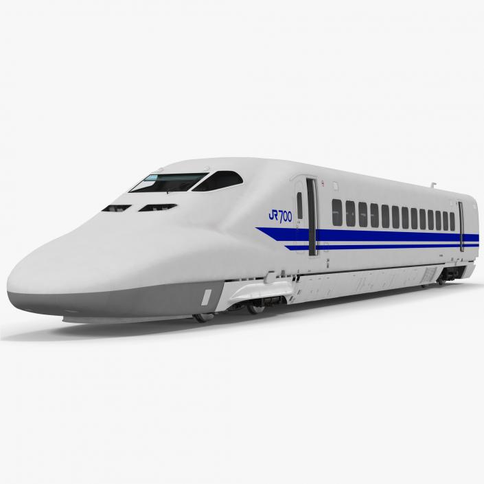 3D Bullet Train JR700 Locomotive Japan Railways Rigged