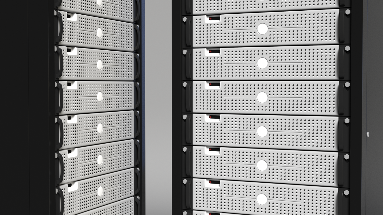 3D Dell PowerEdge Server Rack