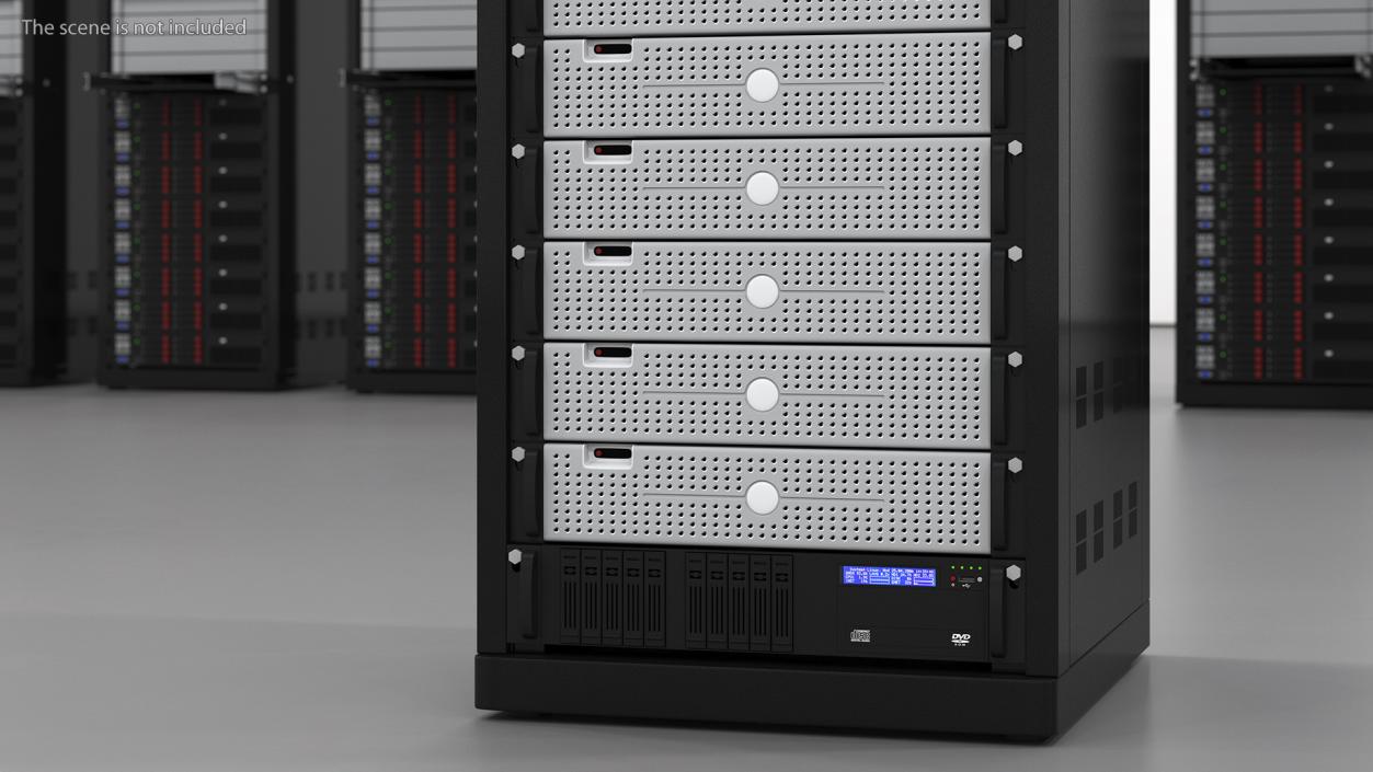 3D Dell PowerEdge Server Rack