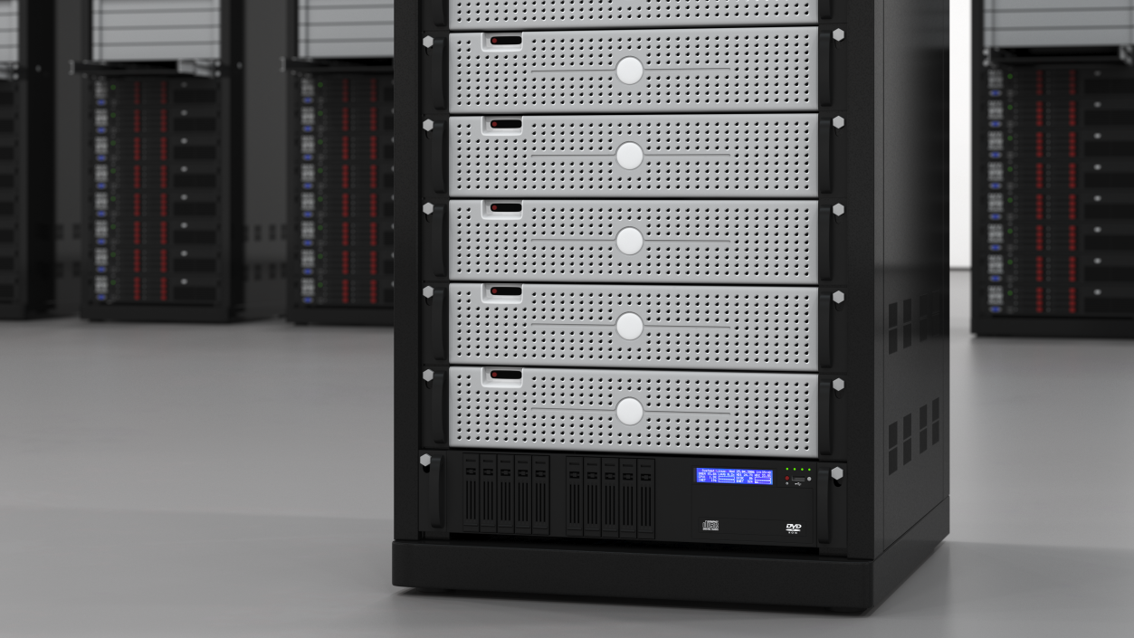 3D Dell PowerEdge Server Rack