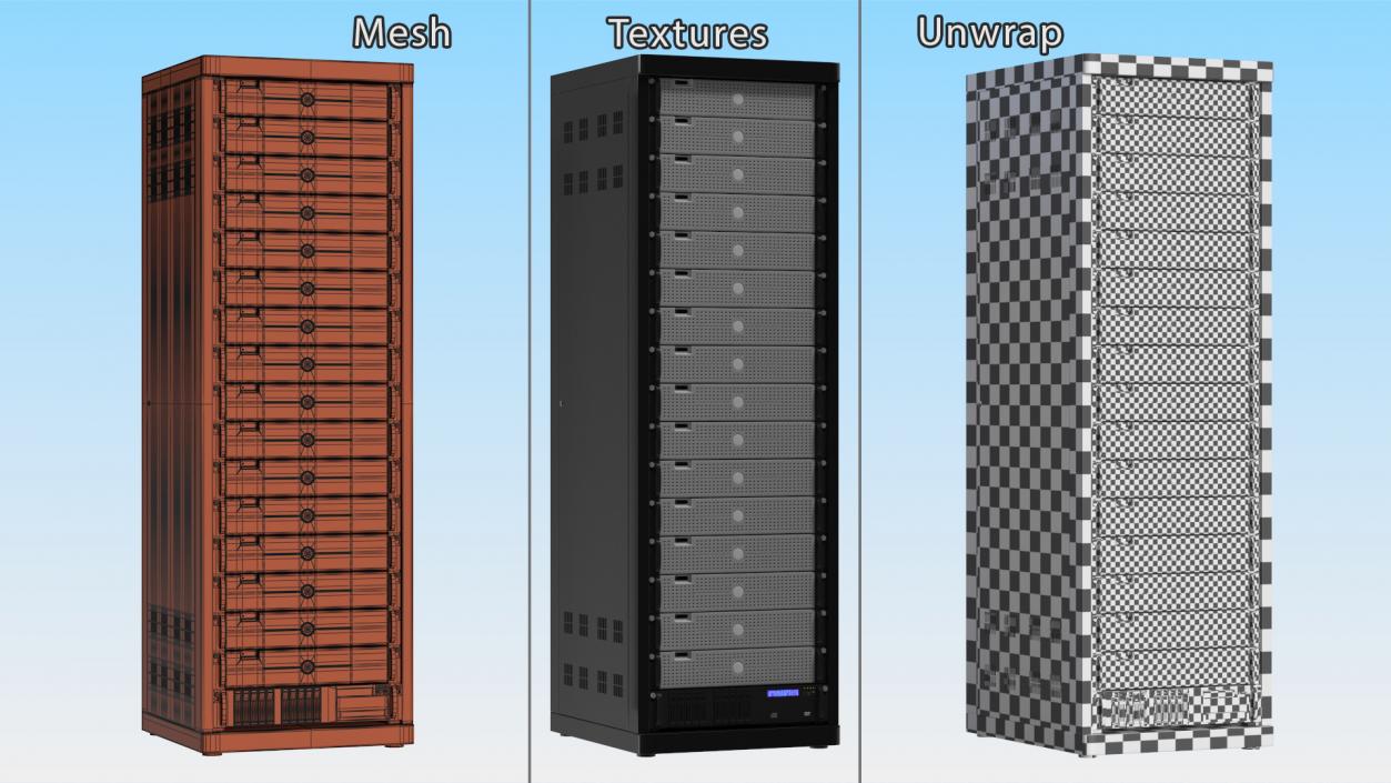 3D Dell PowerEdge Server Rack