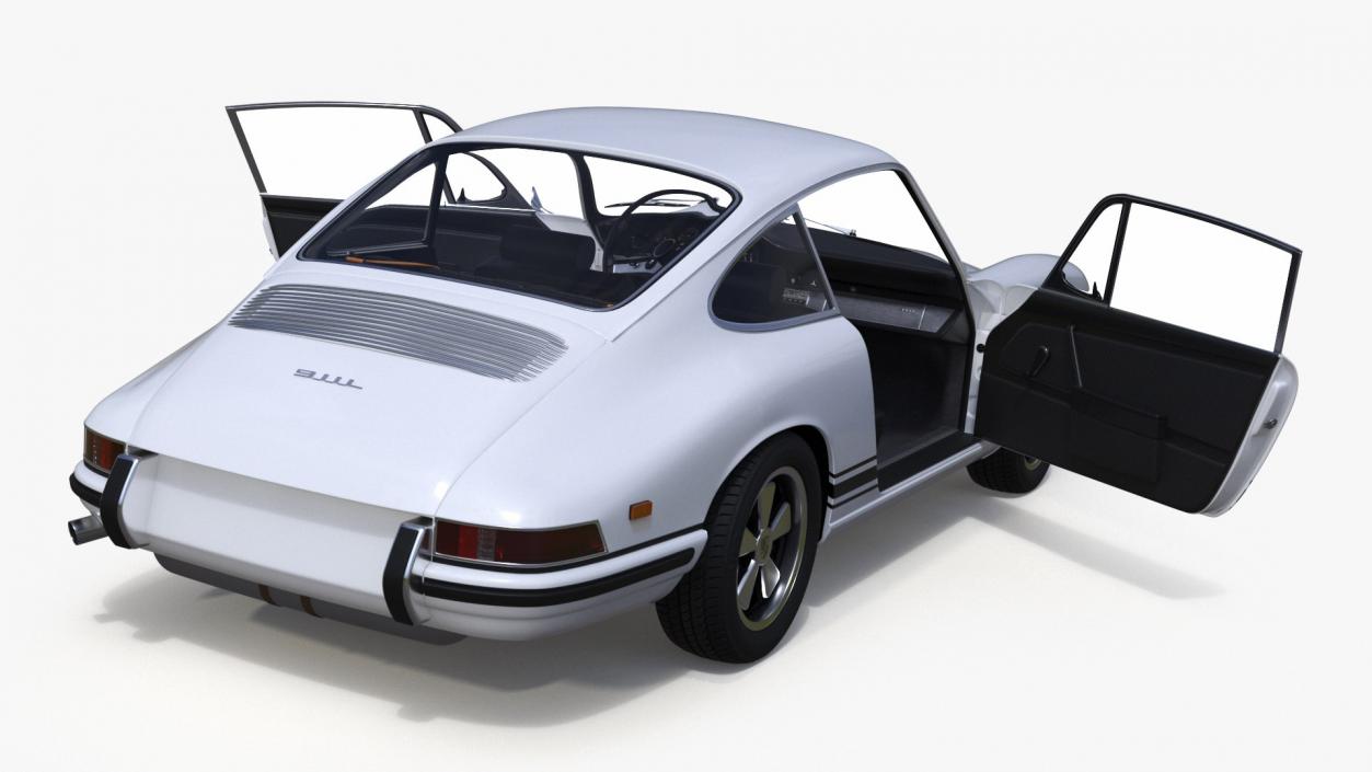 Retro and Modern Porsche 911 Collection 3D model