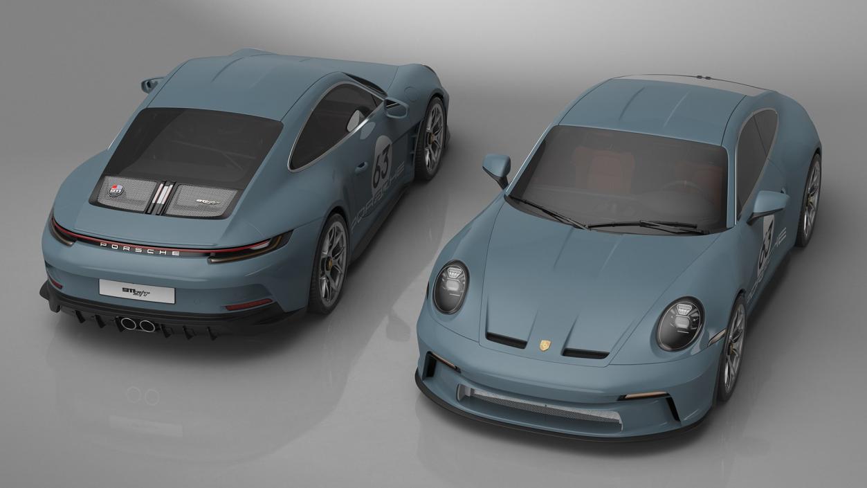 Retro and Modern Porsche 911 Collection 3D model