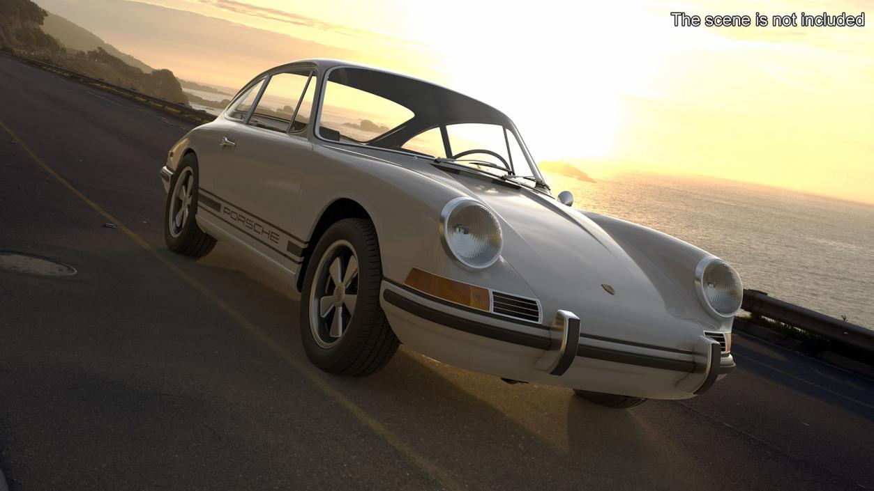 Retro and Modern Porsche 911 Collection 3D model